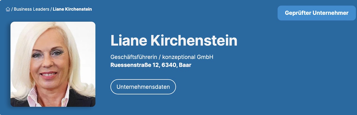 BL Profil - Liane Kirchenstein Geschäftsführerin / konzeptional GmbH 