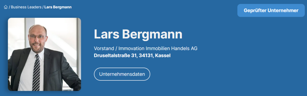 Lars Bergmann - Immovation AG (Business-Leaders)