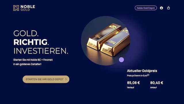 Goldsparplan Testsieger - Noble Gold